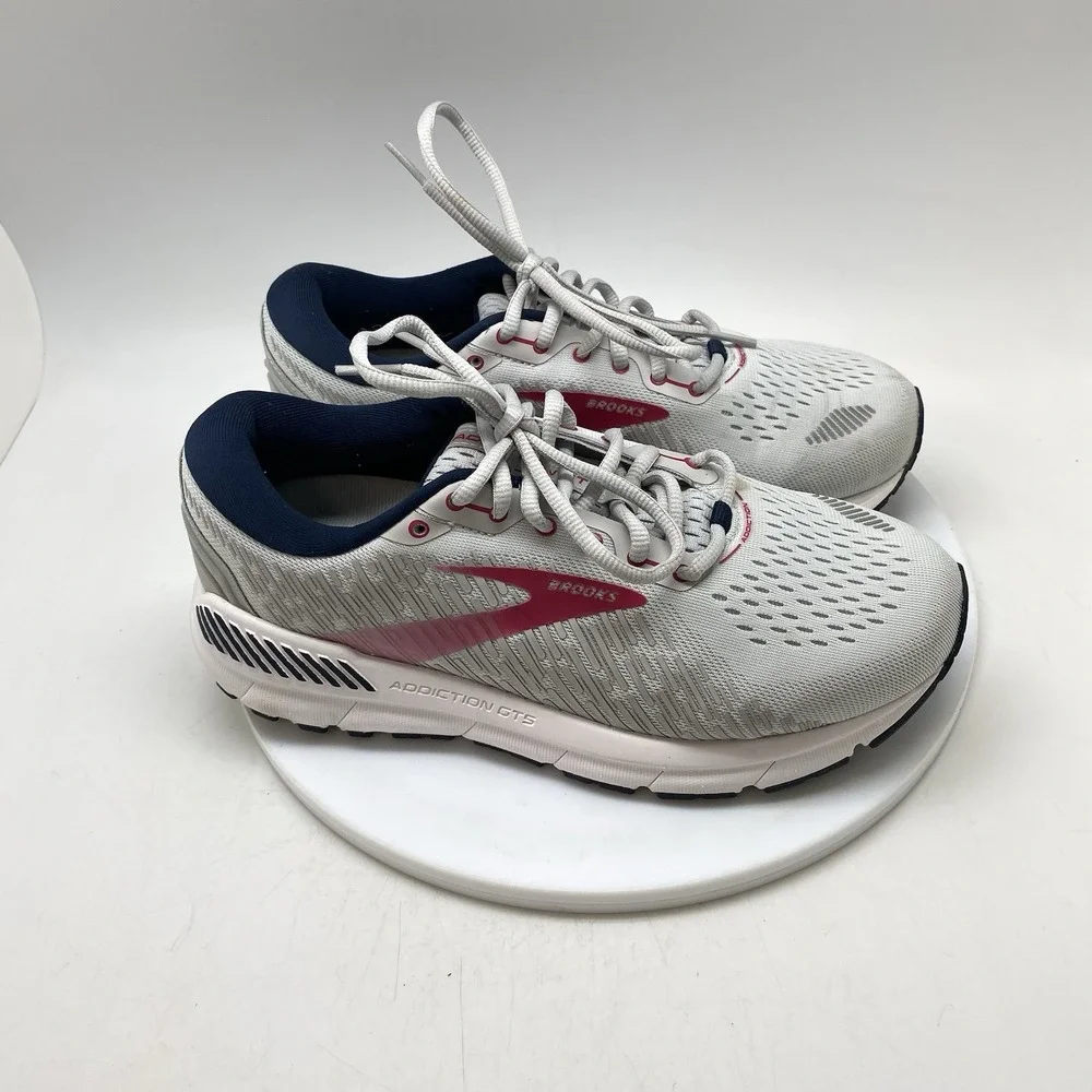 Brooks Sneakers Womens 8.5 2E Addiction GTS 15 1203522E054 Gray Running Shoes